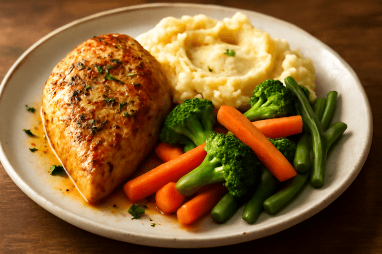 Energie Boost Kipfilet met Groenten en Aardappelpuree