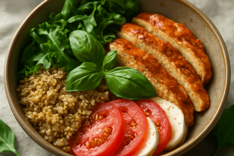 Kip Caprese Quinoa Bowl