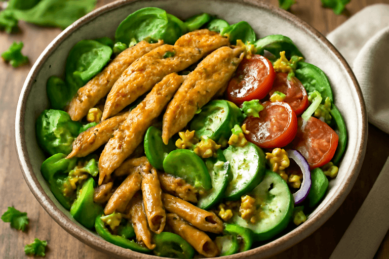 Energieboost Kipsalade met Volkoren Penne