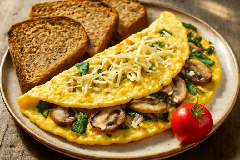 Energie-Boost Omelet met Volkoren Toast