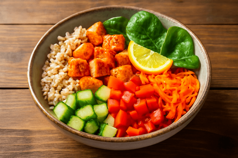 Energie Boost Kippenbowl met Volkorenrijst