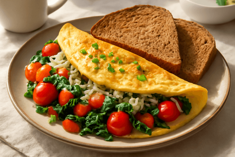 Energieboost Omelet met Volkoren Toast