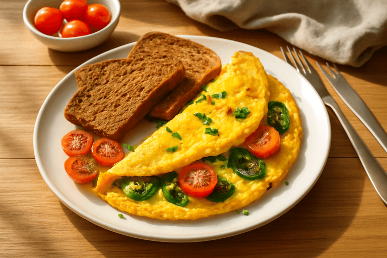 Energie Boostende Omelet met Volkoren Toast