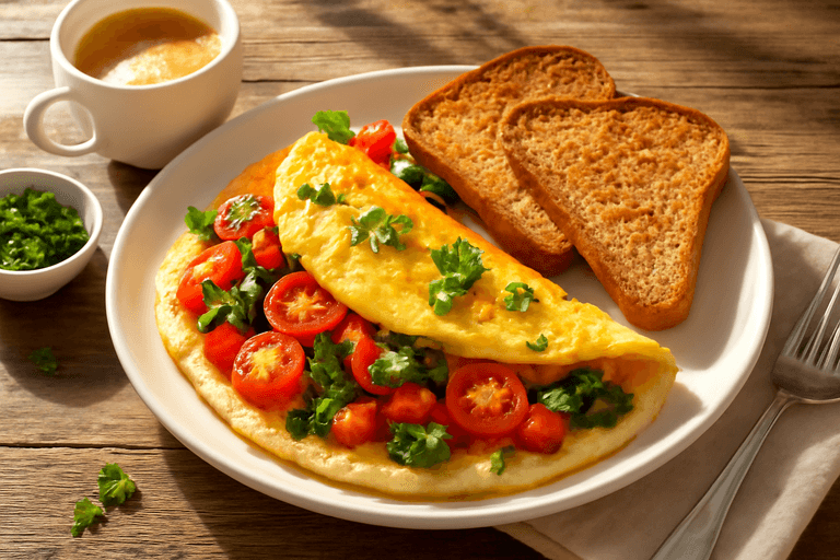 Energieboost Ontbijt Omelet met Volkoren Toast