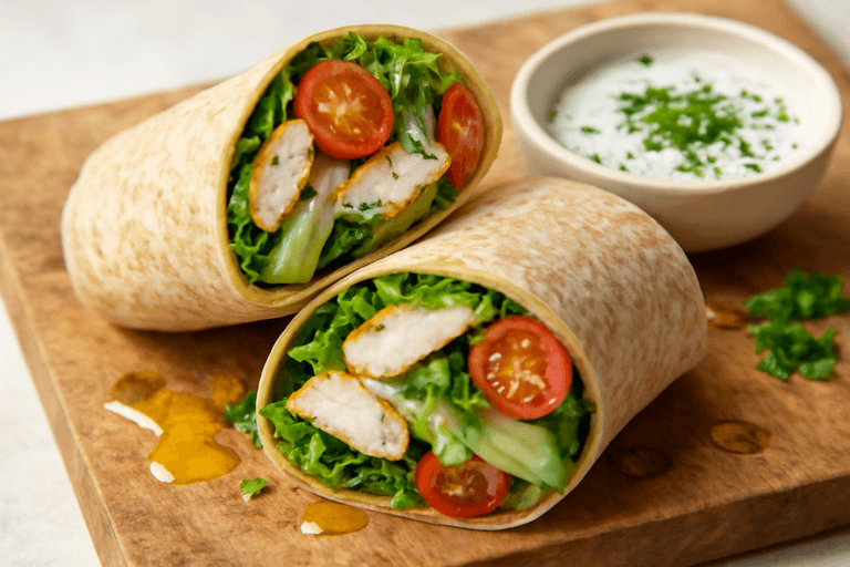 Klassieke Kippenwraps met Avocado & Verse Kruiden
