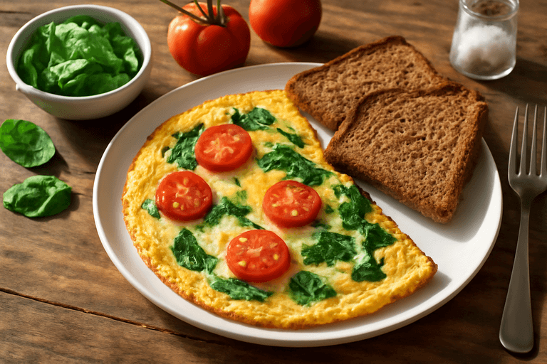 Energie Boost Omelet met Volkoren Toast