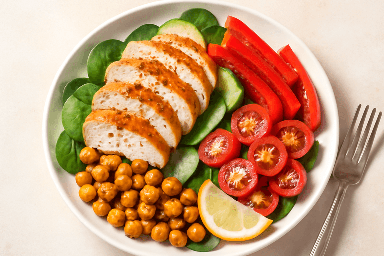 Kipfilet Met Geroosterde Groenten & Kikkererwten