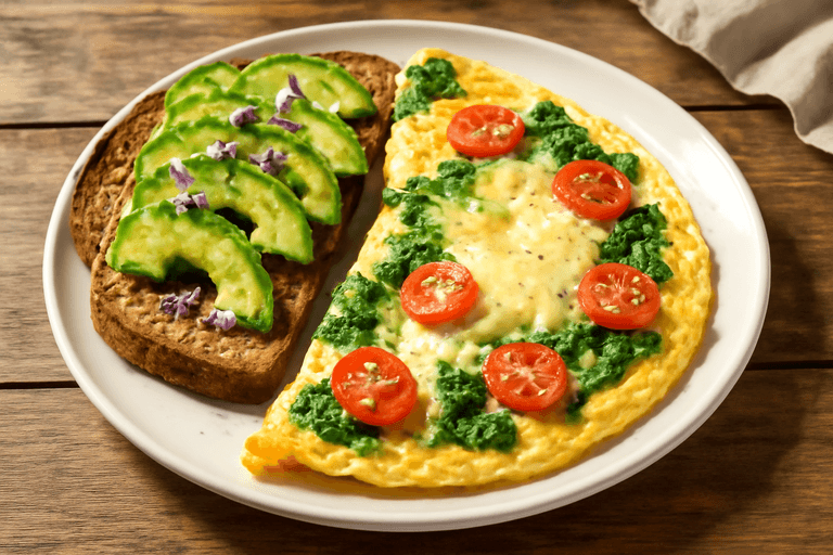 Energie Boost Omelet met Volkoren Toast