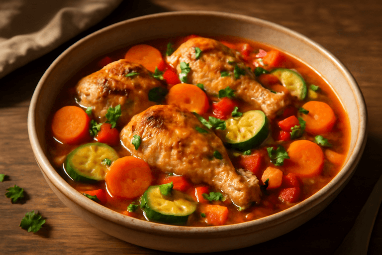 Lätt kycklinggryta med grönsaker