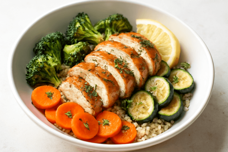 Lemon Herb Chicken Power Bowl