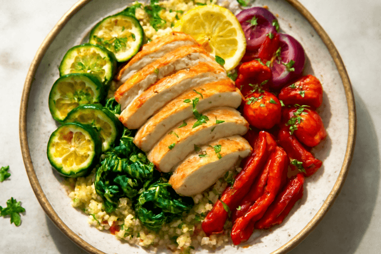 Energiegevende Kip met Mediterrane Groenten en Citroenquinoa