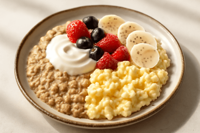Lean Power Oat Scramble Bowl