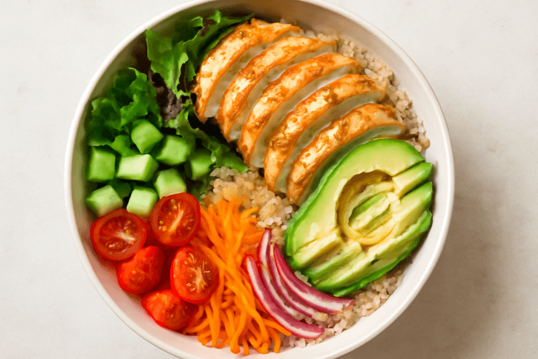 Energieke Kip-Quinoa Lunch Bowl