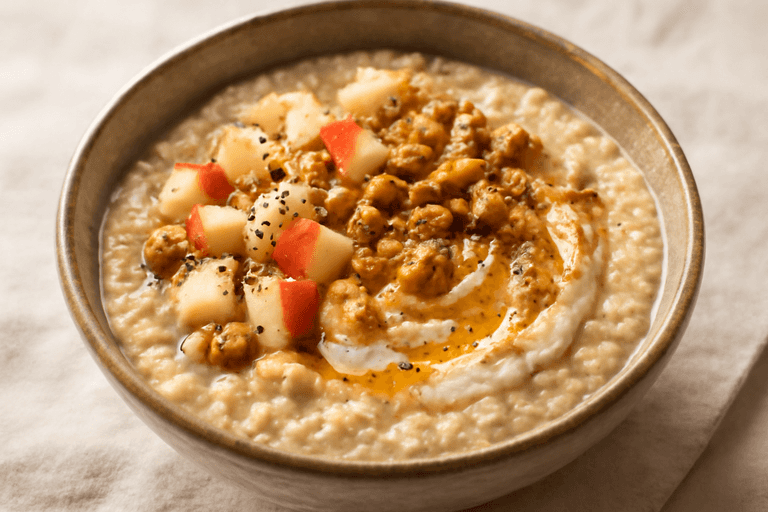 Energieke Havermoutbowl met Yoghurt, Appel en Kaneel