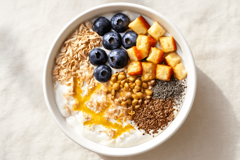 Energieke Griekse Yoghurt Power Bowl