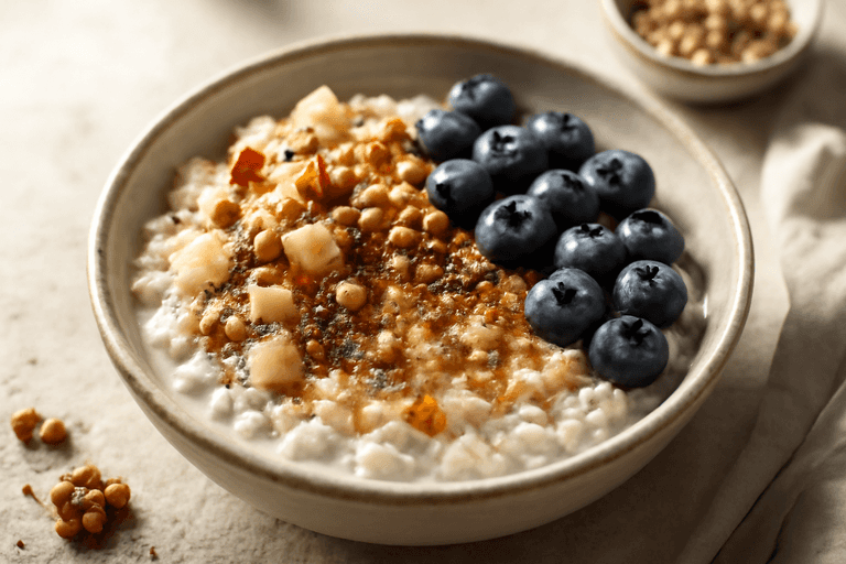 Energieke Griekse Yoghurt Havermoutbowl