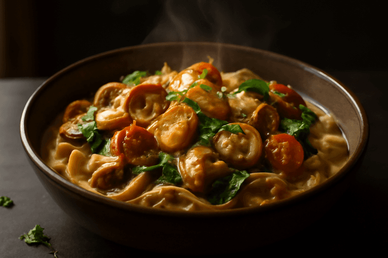 Krachtige Kip-Pasta Bowl voor Spiergroei