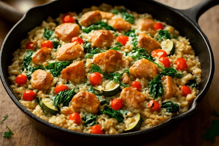 Power-Build Chicken & Creamy Rice Skillet