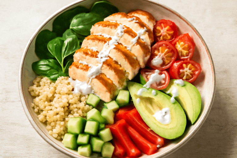Energieke Kip-Quinoa Lunch Bowl